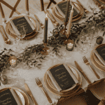 bapteme au restaurant table décorée