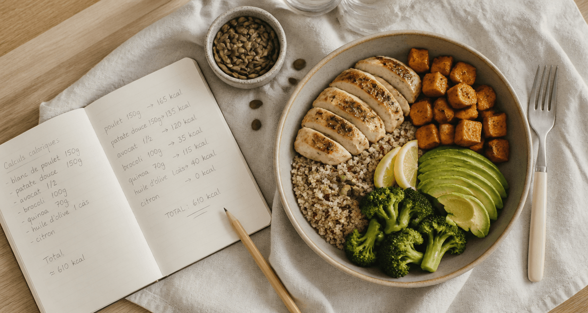 calorie pour un repas bowl équilibré