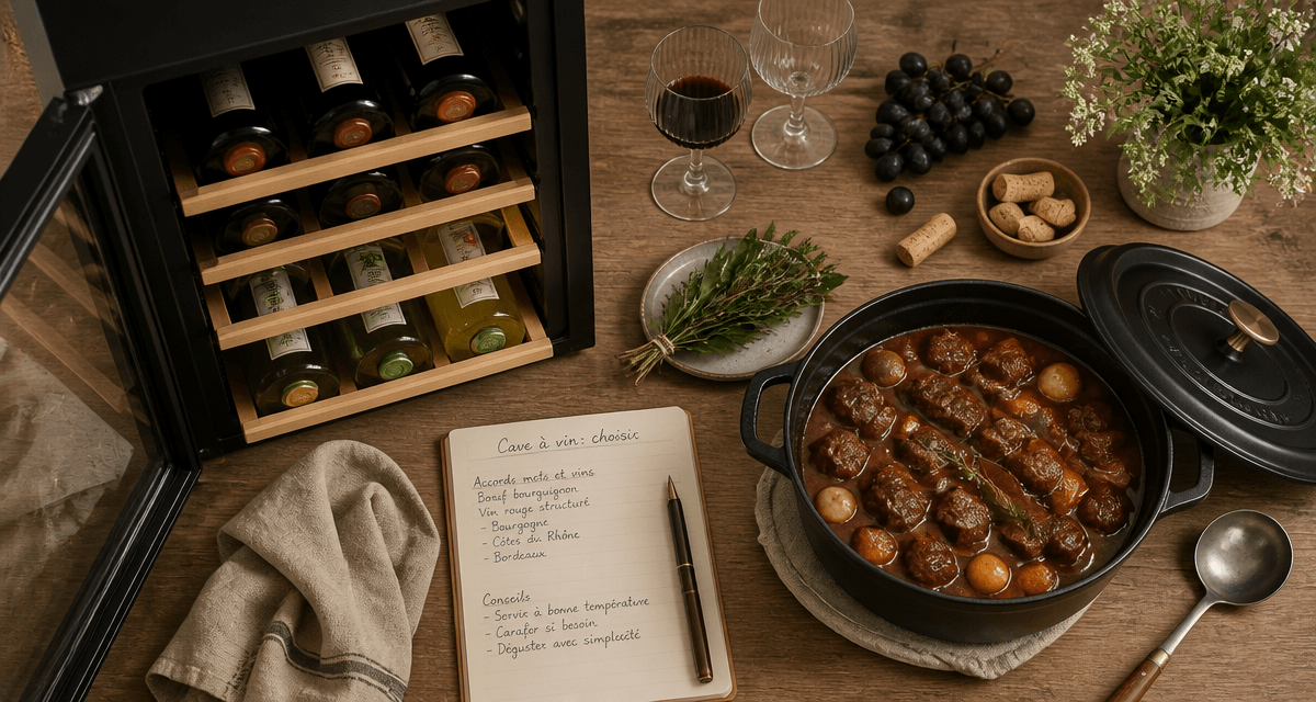 cave a vin comment choisir bouteilles sur plan de travail
