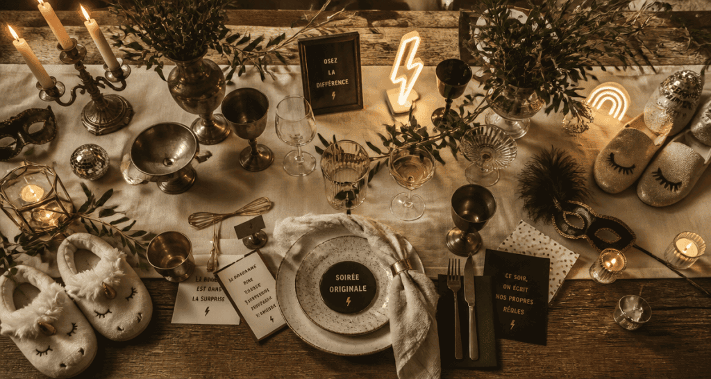 Table décorée thème soirée original