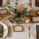 decos de mariage table élégante nature chic