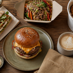 fast food connus burger sandwich wok table