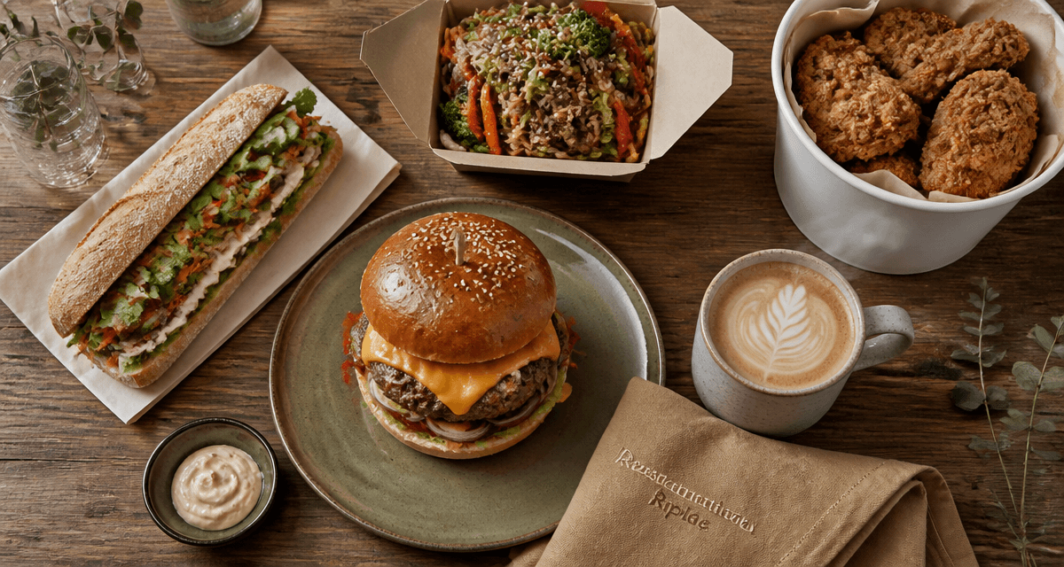 fast food connus burger sandwich wok table