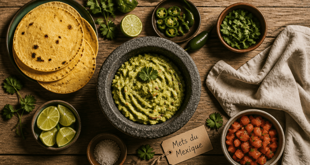 mets du mexique en 9 lettres guacamole tortillas