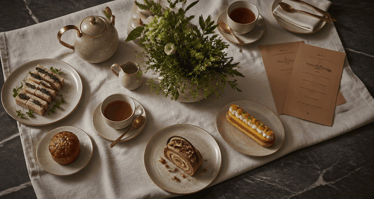 plaza athénée tea time table marbre