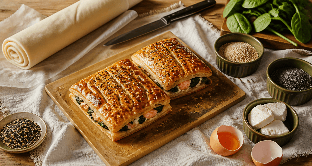 recette avec de la pate feuilletee feuilletes saumon epinards