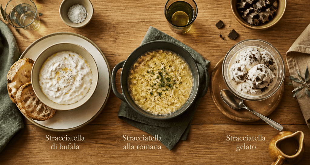 stratiatella fromage soupe glace
