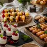 Dessert apéro dinatoire sur table élégante
