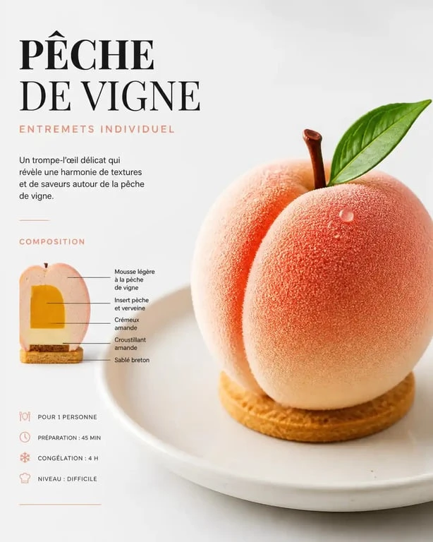Création de haute pâtisserie parisienne, exemple de la meilleure pâtisserie à Paris