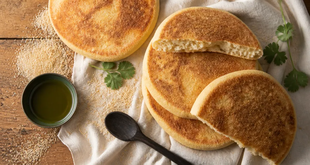 matlouh maison doré mie aérée sur table