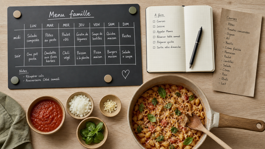 Menu famille semaine : repas équilibrés et stratégies pour alléger le quotidien