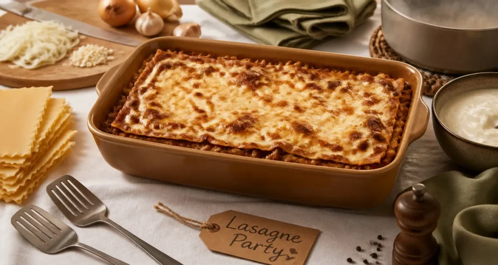 Recette 10 personnes : lasagne XXL party