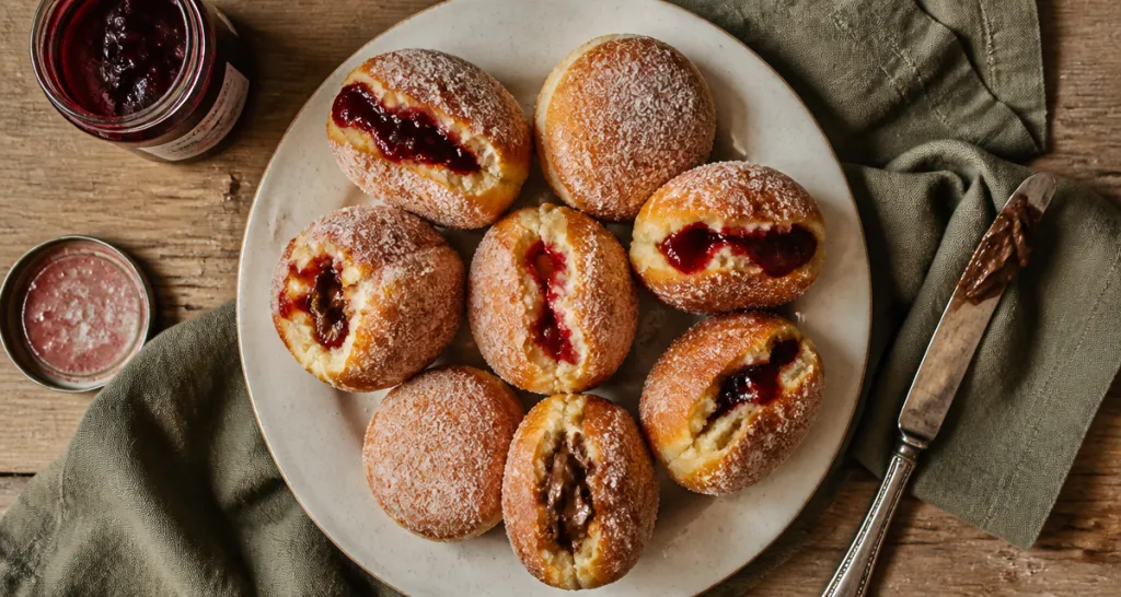 recette des beignets au four dorés et garnis