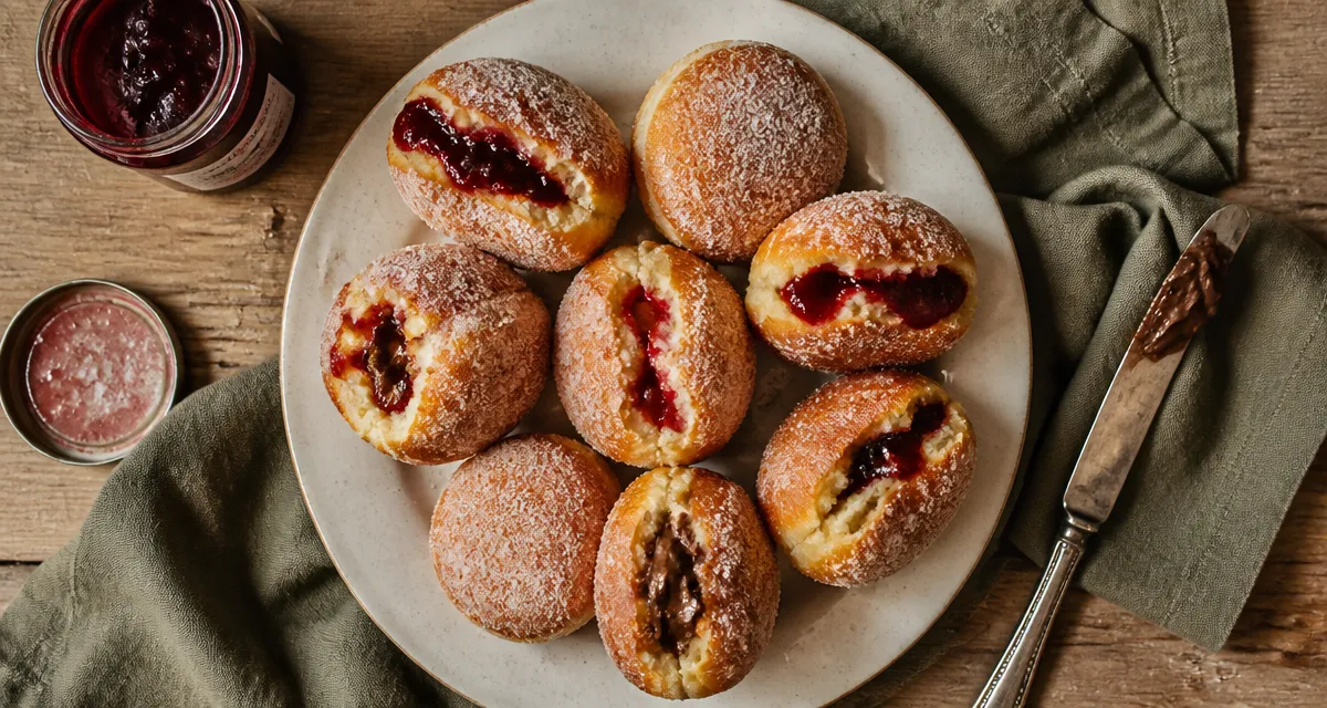 recette des beignets au four dorés et garnis