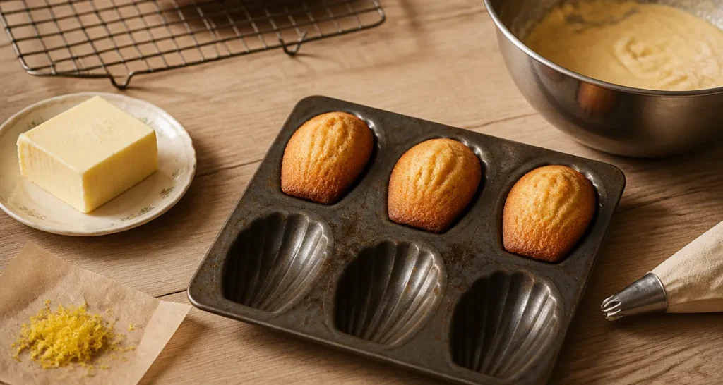 Recette madeleine moelleuse Cyril Lignac : madeleines à bosse, moelleuses