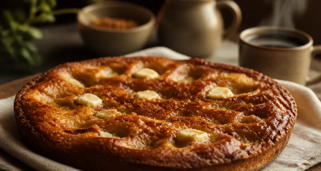 Tarte aux sucres du nord, tarte au sucre du Nord sortie du four