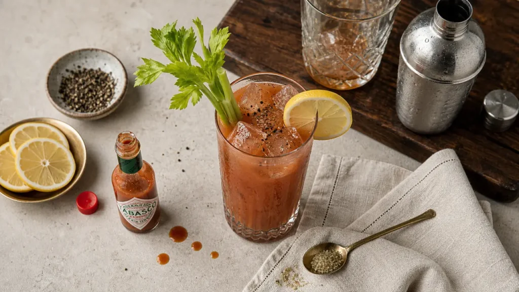 Bloody Mary recette : réussir l’équilibre entre shaker, tumbler et assaisonnement