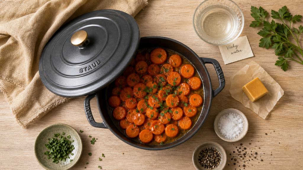 Carottes vichy recette : rondelles fondantes au beurre et persil