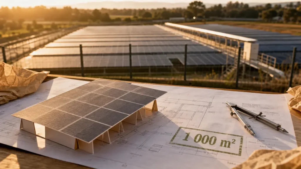 Combien rapporte 1000 m2 de panneau solaire : production et revenus réels sur 1 000 m²
