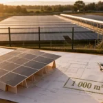 Combien rapporte 1000 m2 de panneau solaire : production et revenus réels sur 1 000 m²
