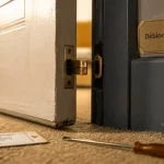 Comment ouvrir une porte de chambre bloquée : clé, carte et tournevis sans casser la serrure