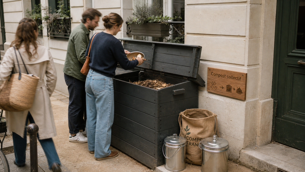 Compostage collectif : composteur partagé d’immeuble
