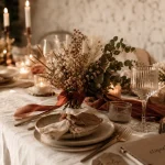 Couleur boheme terracotta et écru pour mariage bohème chic