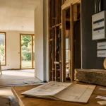Maison divisée en 2 logements : tableau électrique Logement A et B, rénovation intérieure
