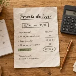 Prorata loyer calcul au mois réel, charges comprises