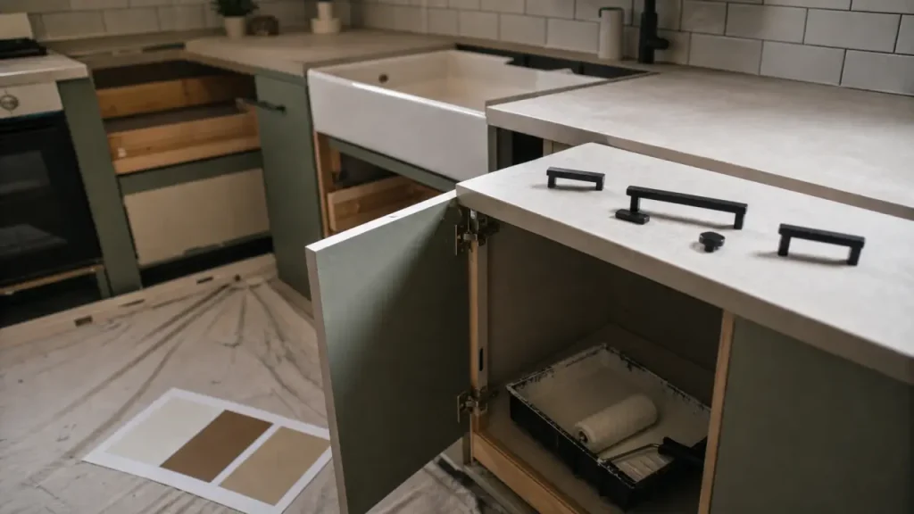 Façades, poignées, crédence : moderniser une cuisine sans changer les meubles