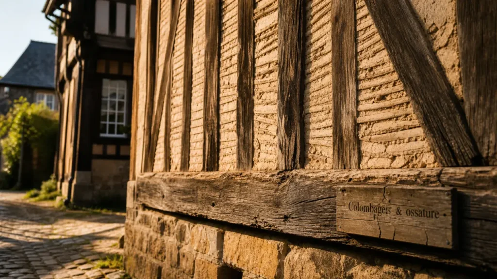 Maison en colombages : ossature, hourdage et indices pour la reconnaître