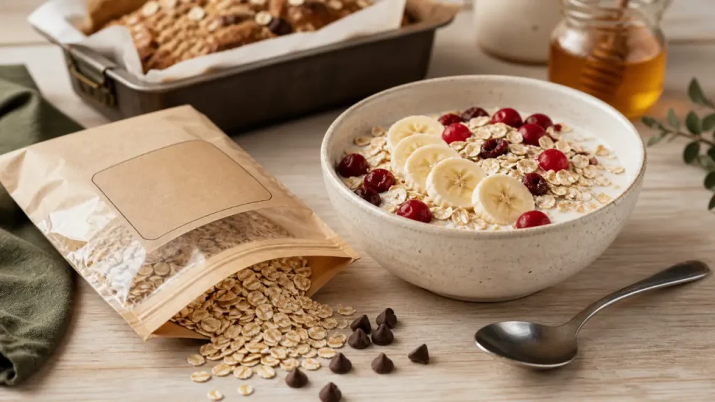 Flocons d’avoine crus ou cuits : le bon choix selon le porridge, le gâteau ou le yaourt