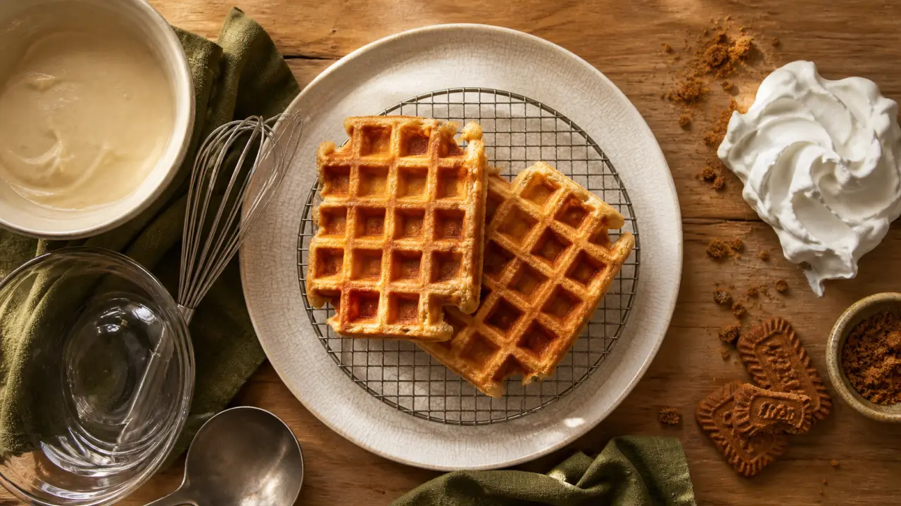 Recette cyril lignac gaufre : gaufres dorées crousti-moelleuses