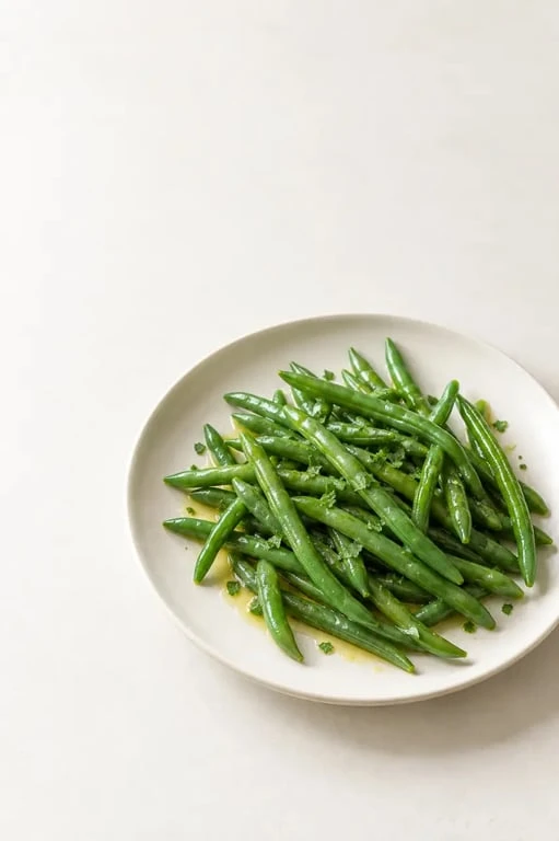 Cuisson haricot vert frais : haricots verts cuits al dente, verts et légèrement croquants