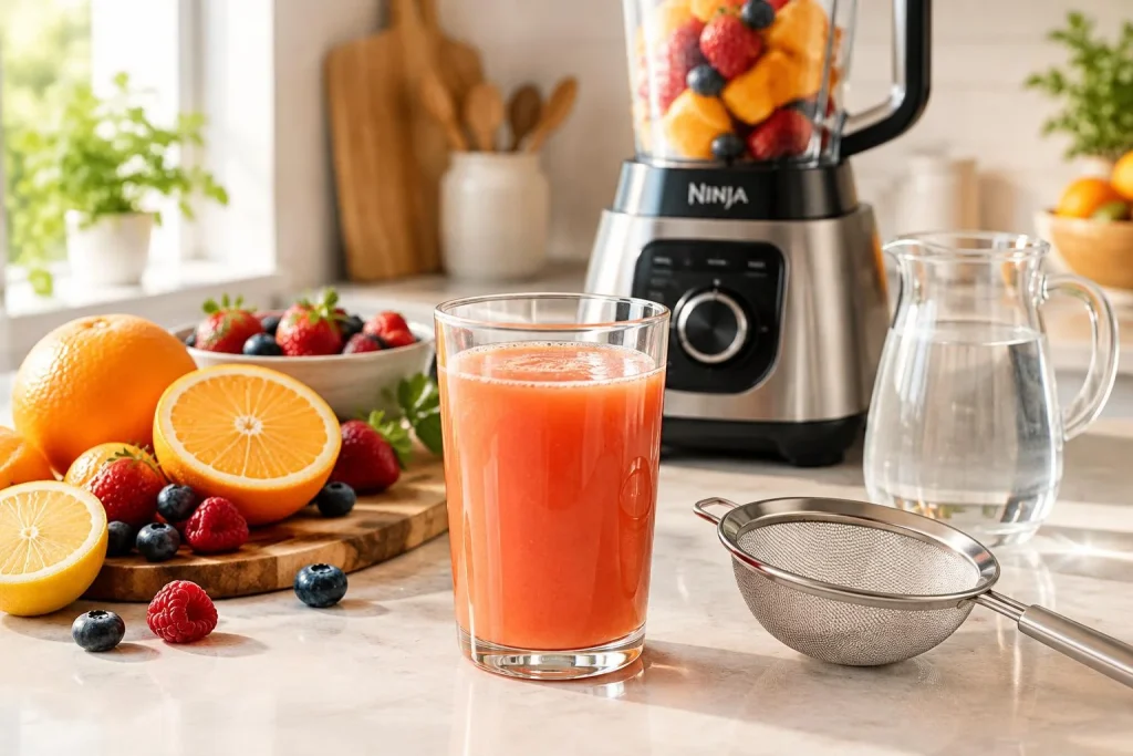 Jus de fruits maison avec un Thermomix : 5 minutes, moins de mousse et zéro centrifugeuse