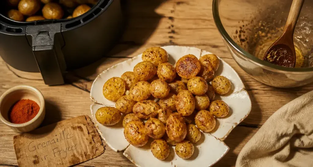Pomme grenaille air fryer croustillantes dorées