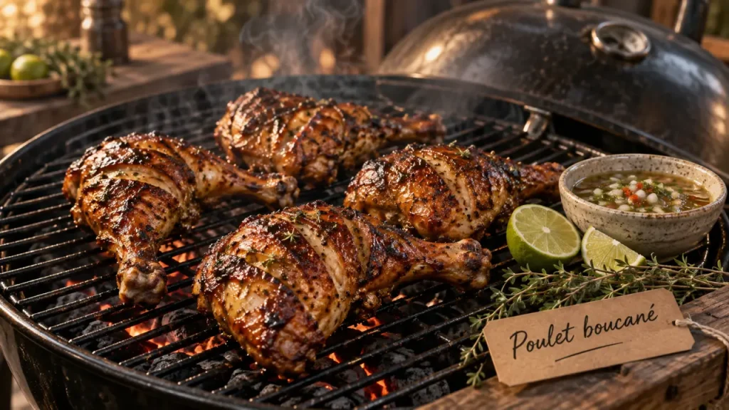 Poulet boucané : la marinade de 12 heures qui révèle le fumé antillais