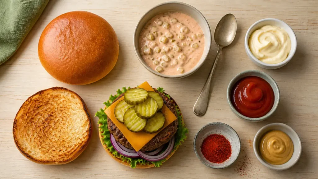 Sauce maison pour hamburger : l’équilibre crémeux, acidulé et fumé d’un burger réussi